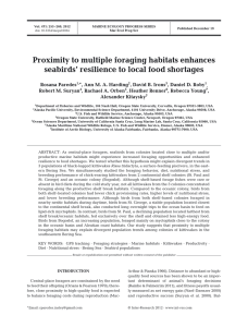 Proximity to multiple foraging habitats enhances *, Ann M. A. Harding