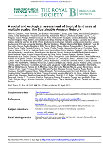 A social and ecological assessment of tropical land uses at