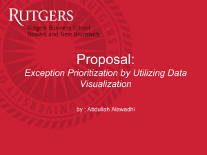 Proposal: Exception Prioritization by Utilizing Data Visualization