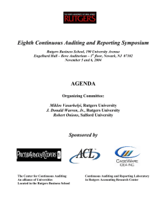 Eighth Continuous Auditing and Reporting Symposium