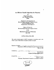 Parallel  Algorithm Philip Nathan  Klein