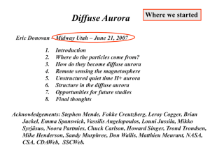 Diffuse Aurora Where we started