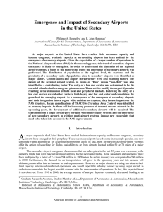 Emergence and Impact of Secondary Airports in the United States