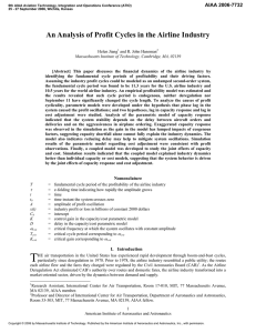 An Analysis of Profit Cycles in the Airline Industry