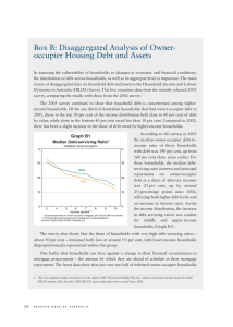 Box B: Disaggregated Analysis of Owner- occupier Housing Debt and Assets