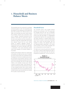 Household and business balance Sheets 3. Household Sector