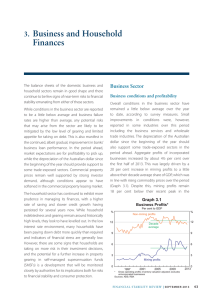 Business and Household Finances 3. Business Sector