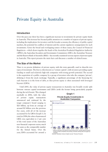 Private Equity in Australia Introduction