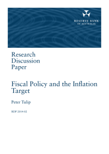 Fiscal Policy and the Inflation Target Research Discussion