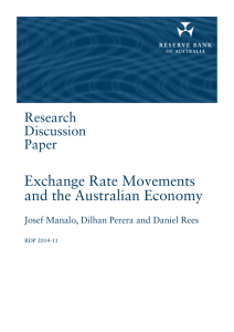 Exchange Rate Movements and the Australian Economy Research Discussion