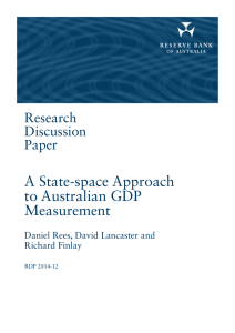 A State-space Approach to Australian GDP Measurement Research