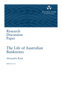 The Life of Australian Banknotes Research Discussion