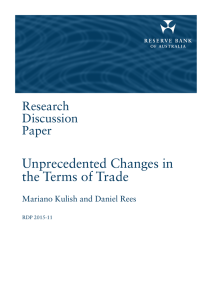 Unprecedented Changes in the Terms of Trade Research Discussion