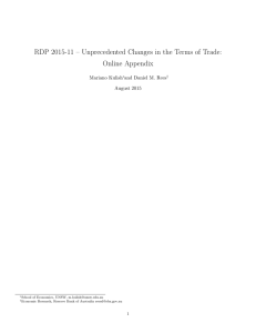 RDP 2015-11 – Unprecedented Changes in the Terms of Trade: