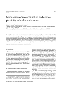 Modulation of motor function and cortical plasticity in health and disease