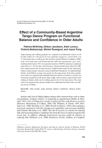 Effect of a Community-Based Argentine Tango Dance Program on Functional