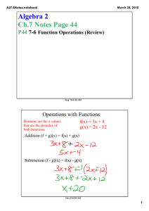 Algebra 2 Ch.7 Notes Page 44 P44  7­6 