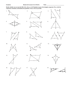 Geometry  Homework Lesson 4.2-4.3 (Part1) Name _______________________________