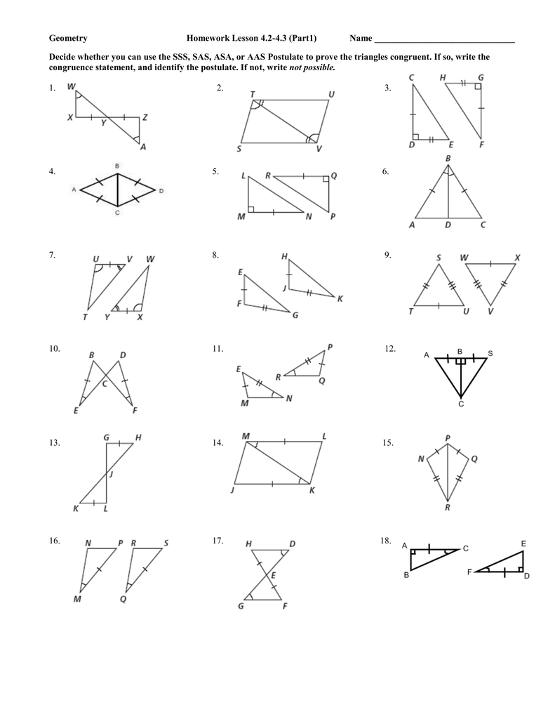 plane geometry & similarity homework 3