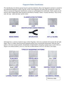 Fingerprint Pattern Classification