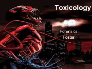 Toxicology Forensics Foster