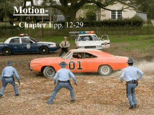 Motion- Chapter 1