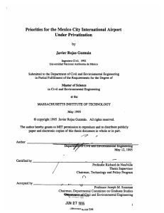 Under Privatization Priorities for the Mexico  City International Airport by