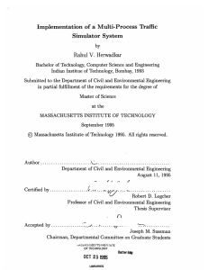 Implementation  of a Multi-Process  Traffic Simulator  System