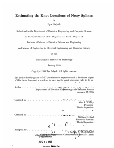 Estimating  the  Knot  Locations  of  Noisy...