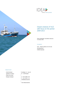 Impact analysis of VLIZ with focus on the period 2009-2013