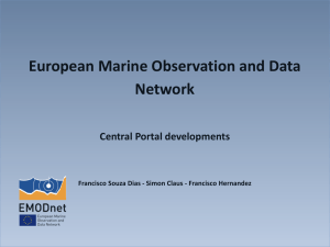 European Marine Observation and Data Network Central Portal developments