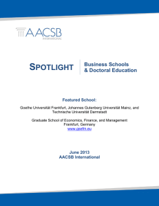 S POTLIGHT  Business Schools