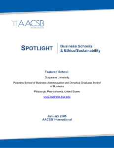 S POTLIGHT  Business Schools