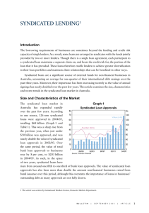 SYNDICATED LENDING Introduction 1