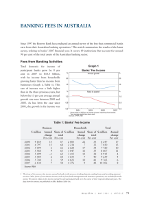BANKING FEES IN AUSTRALIA