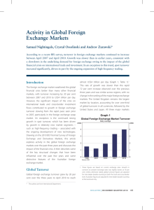 Activity in Global Foreign Exchange Markets