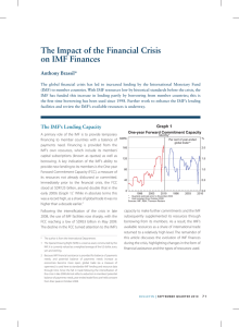 The Impact of the Financial Crisis on IMF Finances Anthony Brassil*