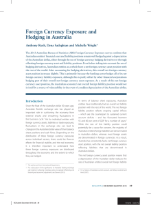 Foreign currency exposure and Hedging in australia