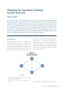 Mapping the australian Banking System Network Eduardo tellez*