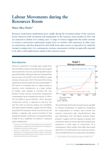 Labour Movements during the Resources Boom Mary-Alice Doyle*