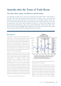 Australia after the Terms of Trade Boom