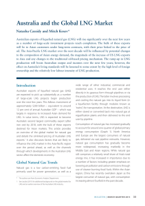 Australia and the Global LNG Market Natasha Cassidy and Mitch Kosev*