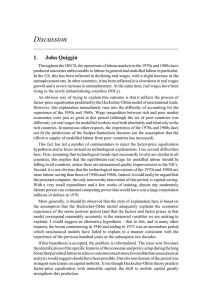 Discussion 1. John Quiggin