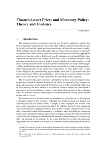 Financial-asset Prices and Monetary Policy: Theory and Evidence 1. Introduction
