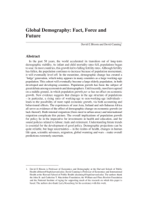 Global Demography: Fact, Force and Future Abstract