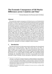 The Economic Consequences of Oil Shocks: Differences across Countries and Time Abstract