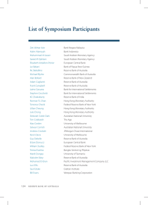 List of Symposium Participants