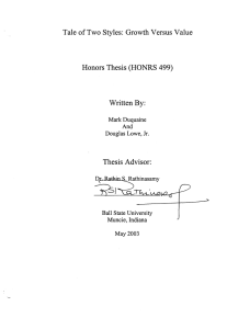 :t55)~fCvG Tale of Two Styles:  Growth Versus Value Written By:
