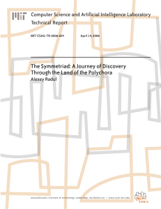 The Symmetriad: A Journey of Discovery Technical Report