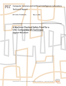 A Machine-Checked Safety Proof for a CISC-Compatible SFI Technique Technical Report